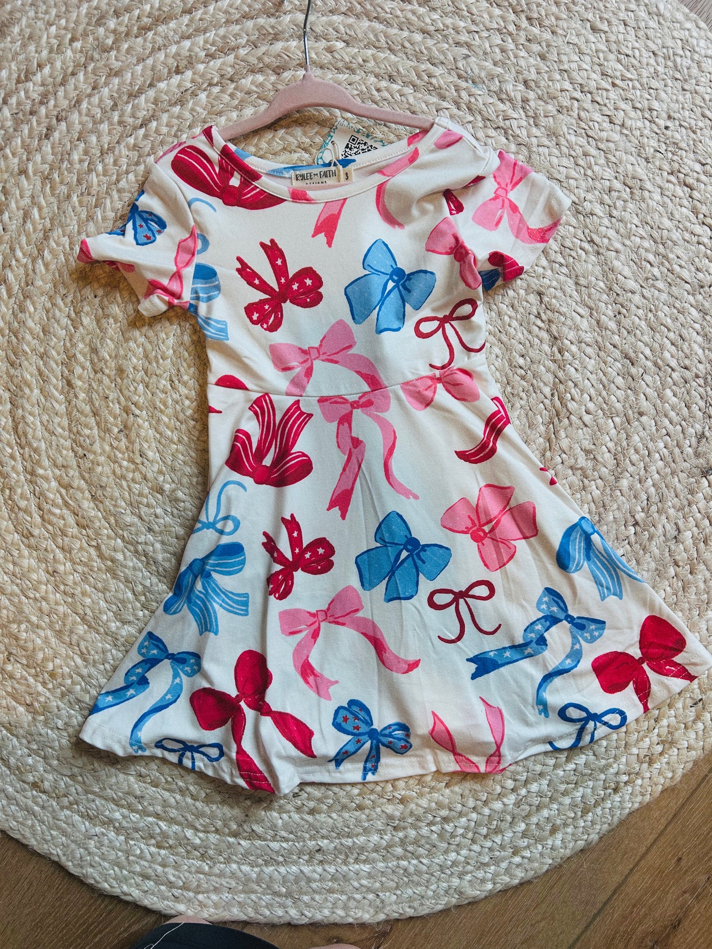 Bow 4th of July Dress